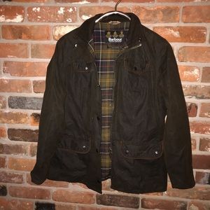 Barbour waxed denim jacket